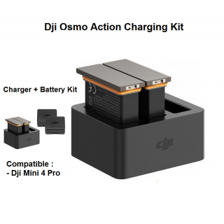 Dji Osmo Action Charger Kit - Charger Kit Dji Osmo Action ( Charger + Battery )